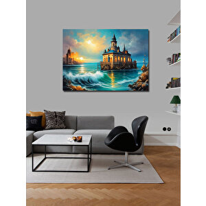 Kanvas Tablo Deniz Evi Manzarası 70x100 cm