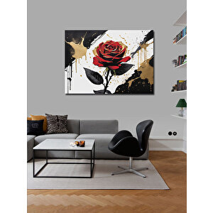 Kanvas Tablo Kırmızı Gül 70x100 cm