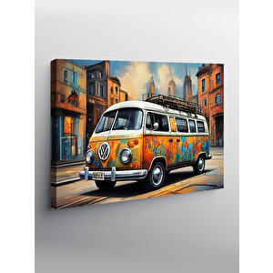 Kanvas Tablo Retro Minibüs