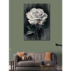 Kanvas Tablo Beyaz Gül 70x100 cm