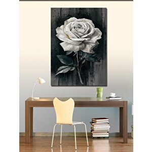 Kanvas Tablo Beyaz Gül 70x100 cm