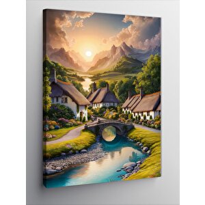 Kanvas Tablo İsveç Manzarası