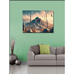 Kanvas Tablo Cami Manzarası 70x100 cm