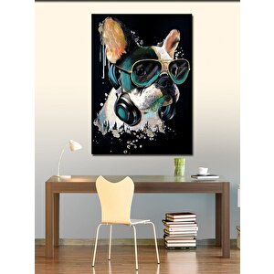 Kanvas Tablo Karizmatik  Köpek 100x140 cm