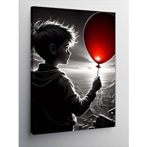 Kanvas Tablo Balonlu Çocuk 70x100 cm