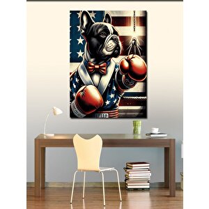 Kanvas Tablo Boksör Köpek