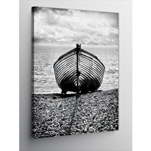 Kanvas Tablo Kıyıdaki Tekne 70x100 cm