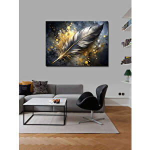 Kanvas Tablo Kuş Tüyü 100x140 cm