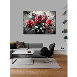 Kanvas Tablo Kırmızı Güller 100x140 cm