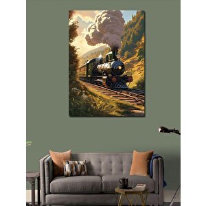 Kanvas Tablo Tren Manzarası 70x100 cm