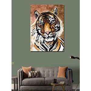 Kanvas Tablo Asil Kaplan 100x140 cm