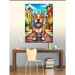 Kanvas Tablo Sevimli Köpek 100x140 cm
