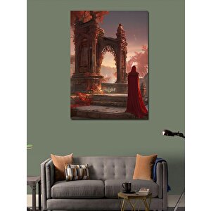 Kanvas Tablo Gizemli Bahçe Ve Kırmızı Kraliçe 70x100 cm