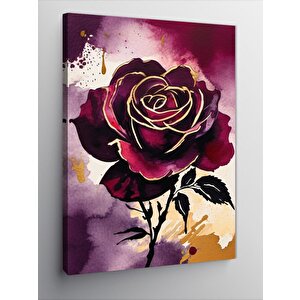 Kanvas Tablo Kırmızı Gül 70x100 cm