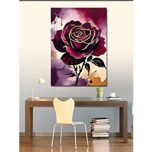 Kanvas Tablo Kırmızı Gül 70x100 cm