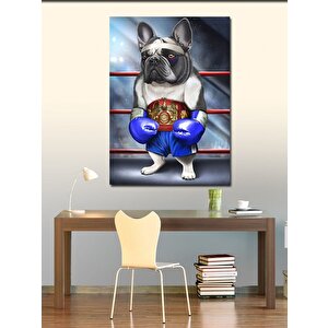Kanvas Tablo Boksör Köpek
