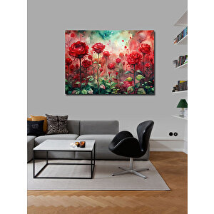Kanvas Tablo Kırmızı Güller 70x100 cm