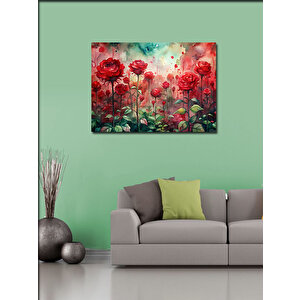 Kanvas Tablo Kırmızı Güller 70x100 cm