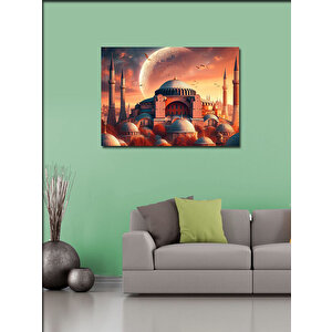 Kanvas Tablo Cami Manzarası 100x140 cm