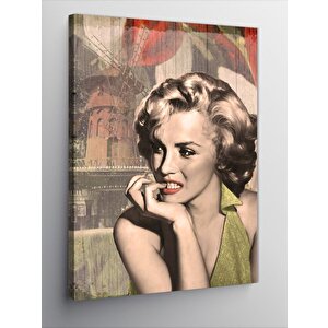 Kanvas Tablo Retro Kadın 100x140 cm