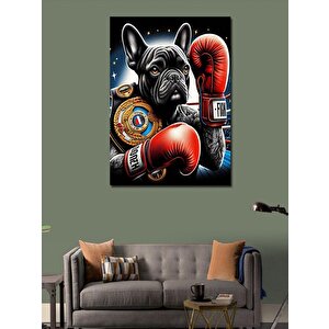 Kanvas Tablo Boksör Köpek