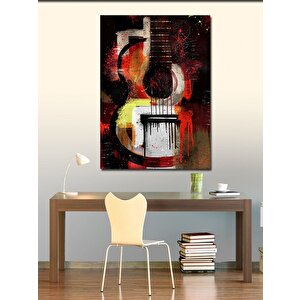 Kanvas Tablo Akustik Gitar 100x140 cm