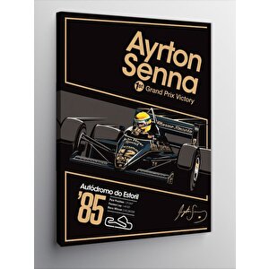 Kanvas Tablo Ayrton Senna  Formula 1