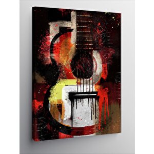 Kanvas Tablo Akustik Gitar