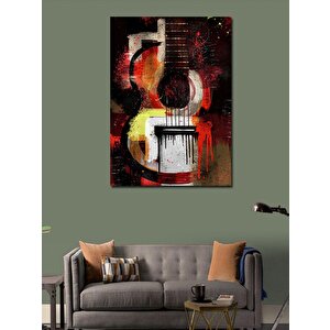 Kanvas Tablo Akustik Gitar