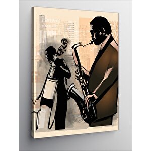 Kanvas Tablo Caz Jazz Müzik Temalı