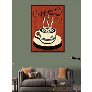 Kanvas Tablo Cappuccino Kahve 100x140 cm