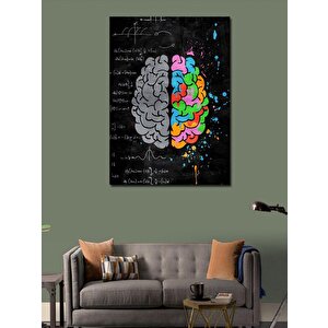 Kanvas Tablo Renkli Beyin 70x100 cm