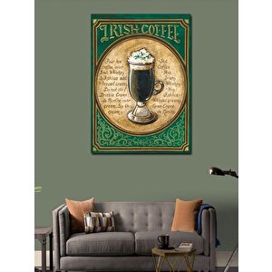 Kanvas Tablo İrish Coffee Kahve 70x100 cm