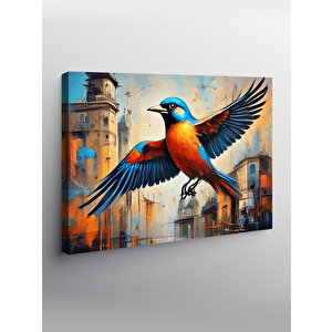 Kanvas Tablo Renkli Serçe 70x100 cm