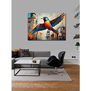 Kanvas Tablo Renkli Serçe 70x100 cm