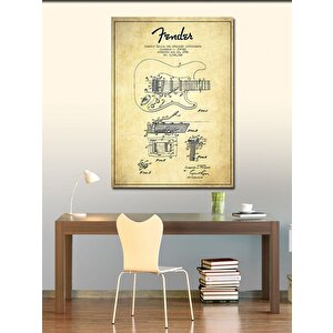 Kanvas Tablo Fender Gitar 70x100 cm