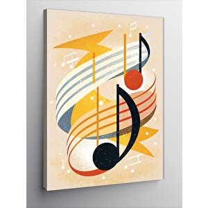 Kanvas Tablo Müzik Notaları 70x100 cm