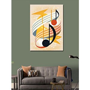 Kanvas Tablo Müzik Notaları 70x100 cm