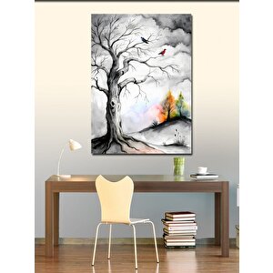 Kanvas Tablo Kurumuş Ağaç 70x100 cm
