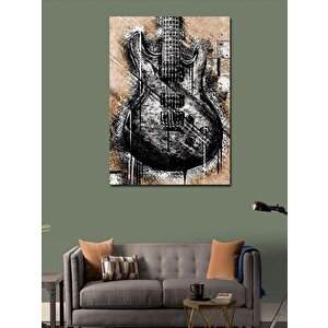 Kanvas Tablo Elektro Gitar 100x140 cm