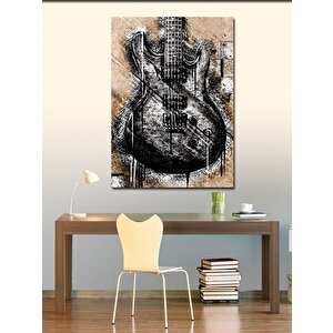 Kanvas Tablo Elektro Gitar 100x140 cm