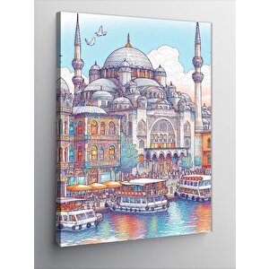 Kanvas Tablo Minyatür Cami