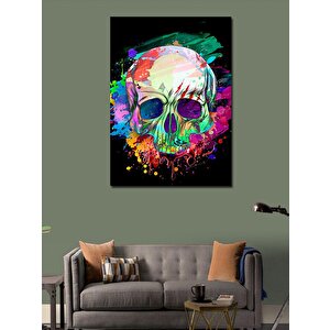 Kanvas Tablo Renkli Kuru Kafa 100x140 cm