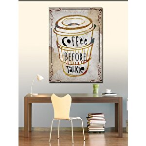 Kanvas Tablo Kahve Temalı 100x140 cm