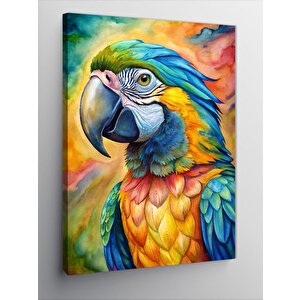 Kanvas Tablo Renkli Papağan 70x100 cm