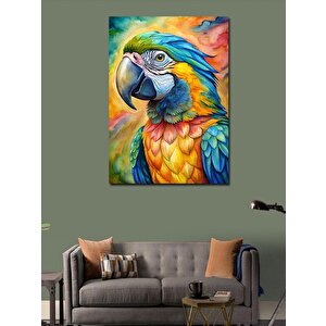 Kanvas Tablo Renkli Papağan 70x100 cm