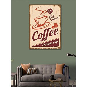 Kanvas Tablo Kahve Temalı 70x100 cm