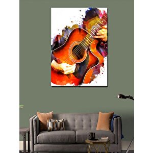 Kanvas Tablo Akustik Gitar