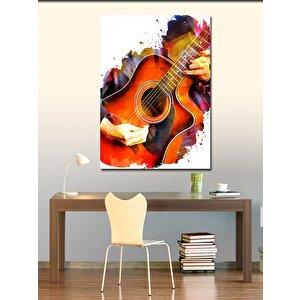 Kanvas Tablo Akustik Gitar