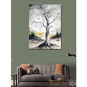 Kanvas Tablo Kurumuş Ağaç 70x100 cm